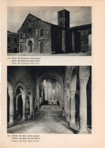 LAMINA V14786: Iglesia de San Francesco en Terni y San Sisto en Viterbo