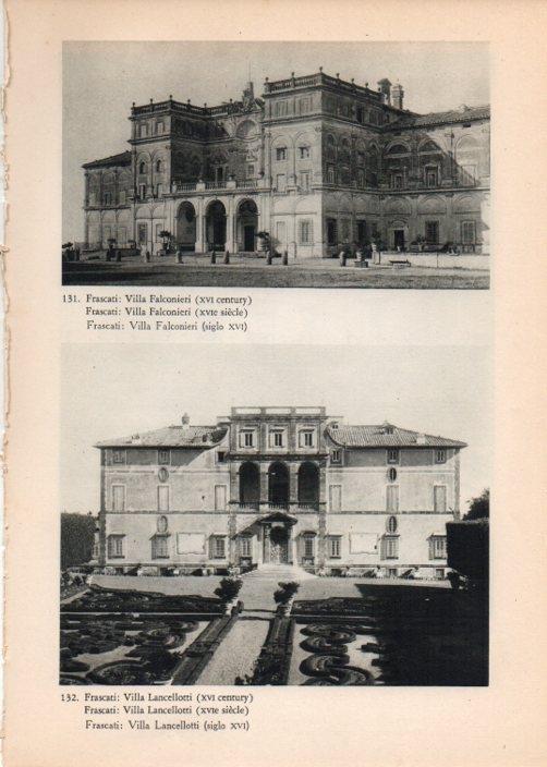 LAMINA V14784: Villa Falconieri y Villa Lancellotti en Frascati, Italia