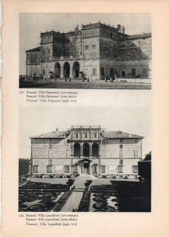 LAMINA V14784: Villa Falconieri y Villa Lancellotti en Frascati, Italia