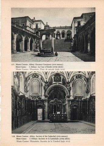 LAMINA V14783: Patio y sacristia del Monasterio de Monte Cassino