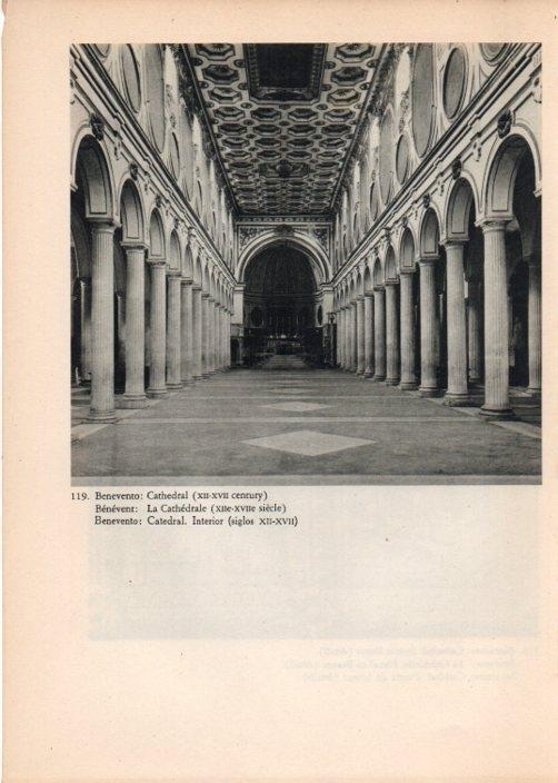 LAMINA V14779: Interior catedral de Benevento, Italia
