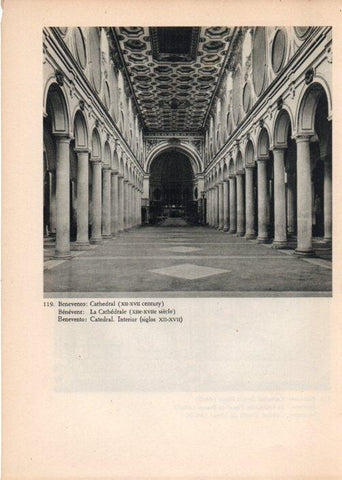 LAMINA V14779: Interior catedral de Benevento, Italia