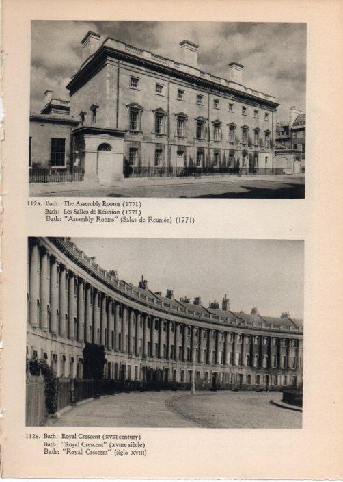 LAMINA V14776: Assembly Rooms y Royal Crescent en Bath