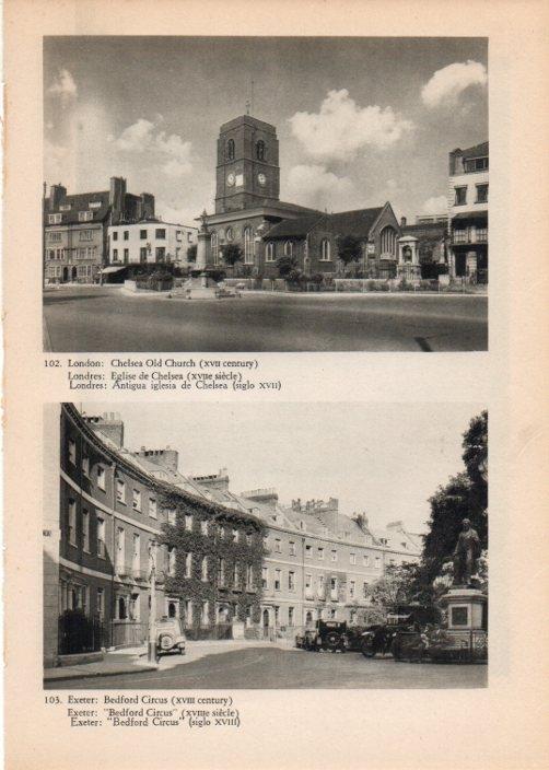 LAMINA V14773: Bedford Circus e Iglesia de Chelsea en Londres