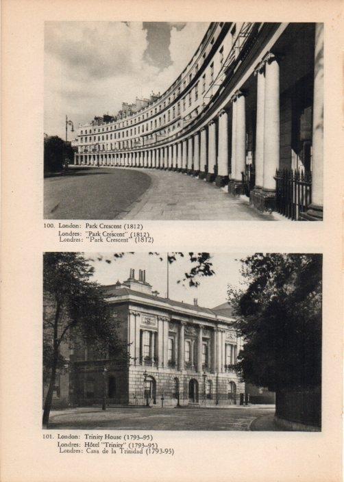 LAMINA V14772: Park Crescent y Casa de la Trinidad, Londres