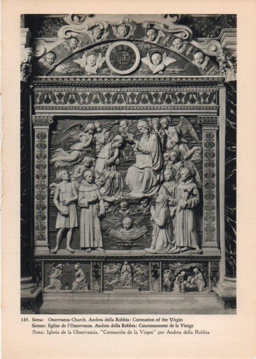 LAMINA V14789: Coronacion de la Virgen en Iglesia de la Observancia, Siena