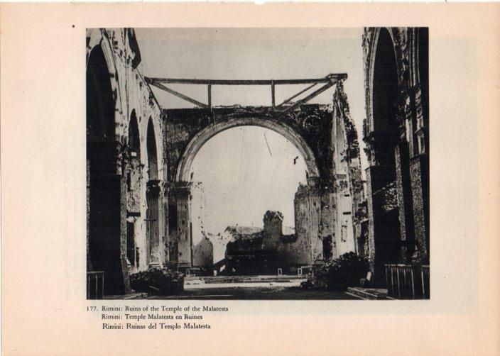 LAMINA V14804: Ruinas del Templo de Malatesta en Rimini, Italia