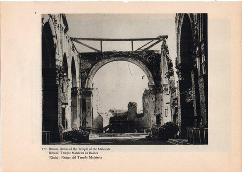 LAMINA V14804: Ruinas del Templo de Malatesta en Rimini, Italia