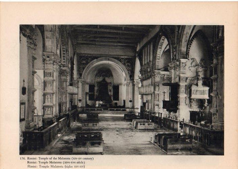 LAMINA V14803: Templo Malatesta en Rimini, Italia