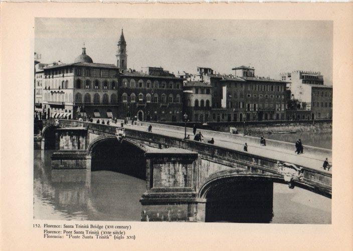 LAMINA V14792: Ponte Santa Trinita en Florencia