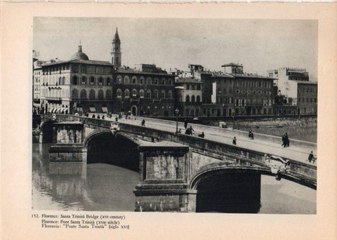 LAMINA V14792: Ponte Santa Trinita en Florencia