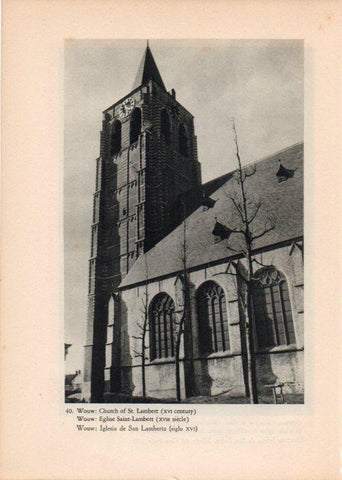 LAMINA V14746: Iglesia de San Lamberto en Wouw, Holanda