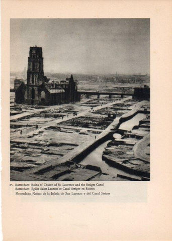 LAMINA V14739: Ruinas de la Iglesia de San Lorenzo en Rotterdam, Holanda