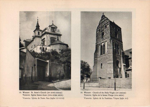 LAMINA V14736: Iglesia de Santa Ana e Iglesia de la Santisima Virgen en Varsovia