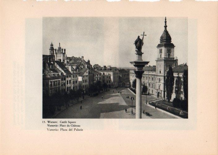 LAMINA V14735: Plaza del Palacio en Varsovia, Polonia