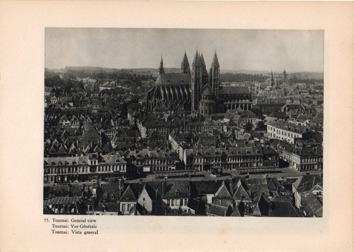 LAMINA V14753: Vista general de Tournai, Belgica