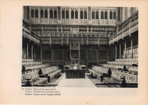 LAMINA V14766: Camara de los Comunes en Londres