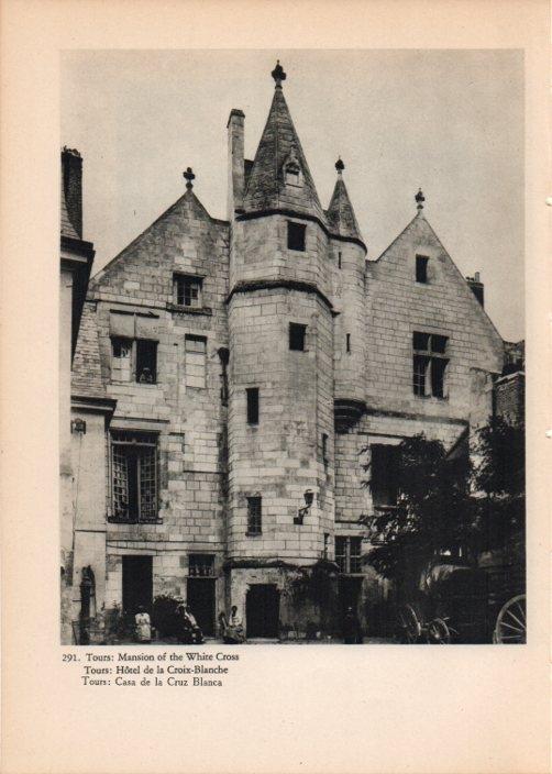 LAMINA V14851: Casa de la Cruz Blanca en Tours, Francia