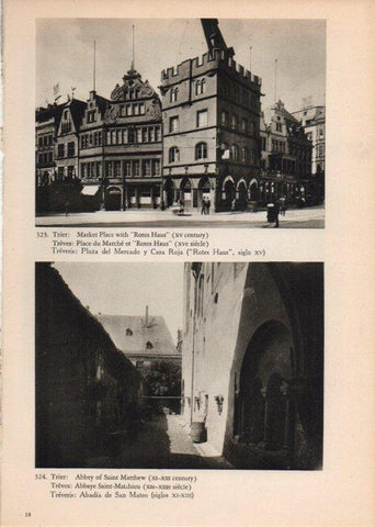 LAMINA V14865: Plaza del Mercado y Abadia de San Mateo, Treveris