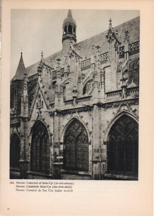 LAMINA V14849: Catedral de San Ciro en Nevers, Francia