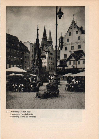 LAMINA V14883: Plaza del Mercado de Nuremberg