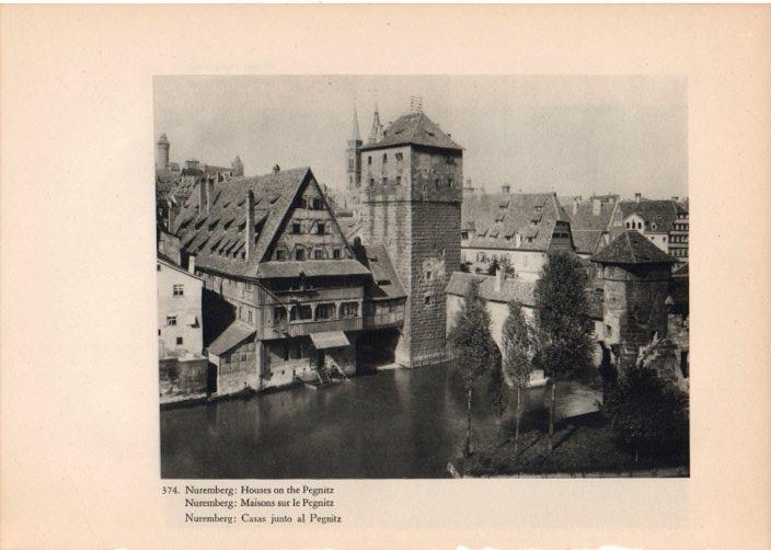 LAMINA V14882: Casas junto al Pegnitz en Nuremberg