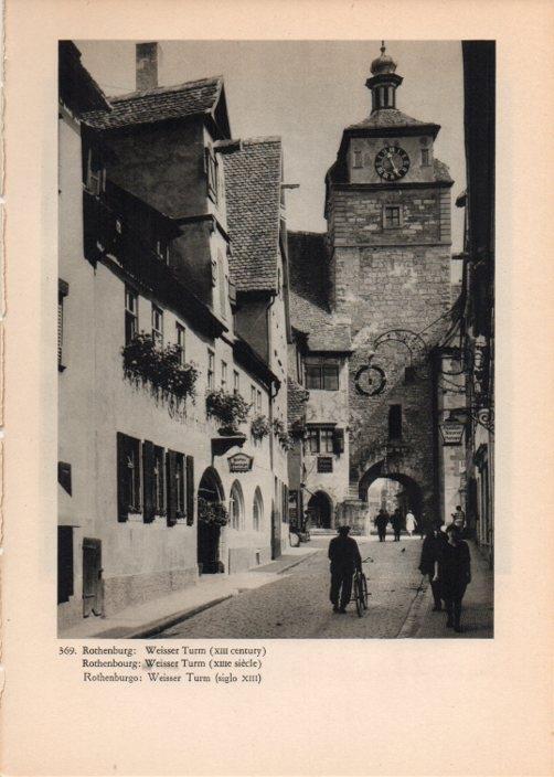 LAMINA V14880: Weisser Turm en Rothenburgo