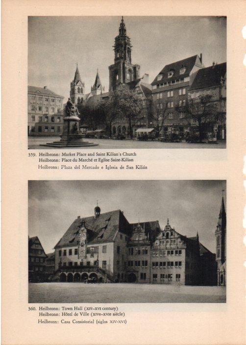 LAMINA V14877: Plaza del Mercado y Casa Consitorial de Heilbronn