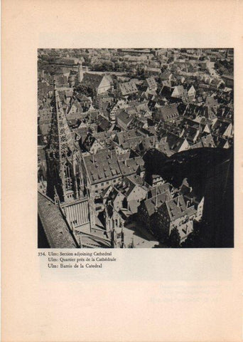 LAMINA V14875: Barrio de la Catedral de Ulm, Alemania
