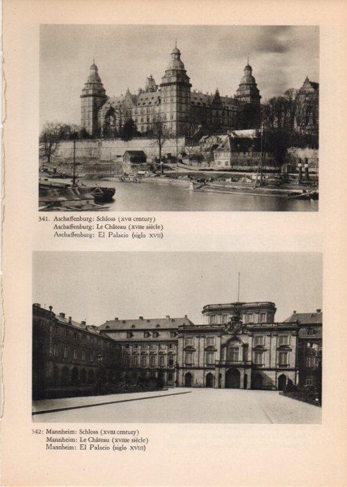 LAMINA V14871: El Palacio de Aschaffenburg y El Palacio de Mannheim