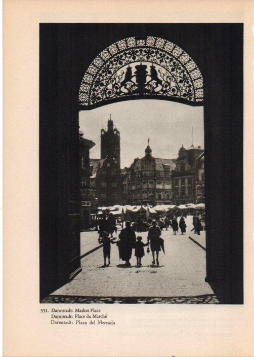 LAMINA V14867: Plaza del Mercado de Darmstadt
