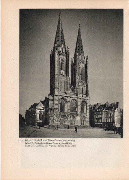 LAMINA V14825: Catedral de Nuestra Señora en Saint-Lo, Francia