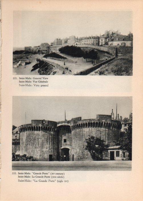 LAMINA V14824: Vista y La Grande Porte de Saint-Malo, Francia