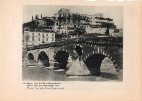 LAMINA V14818: Ponte della Pietra en Verona