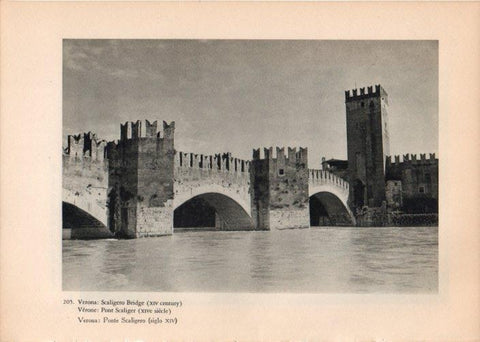 LAMINA V14817: Ponte Scaligero en Verona