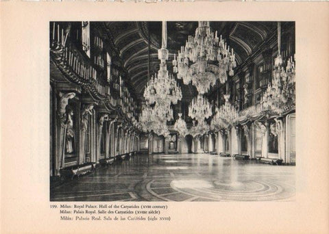LAMINA V14815: Sala de las Cariatides del Palacio Real de Milan