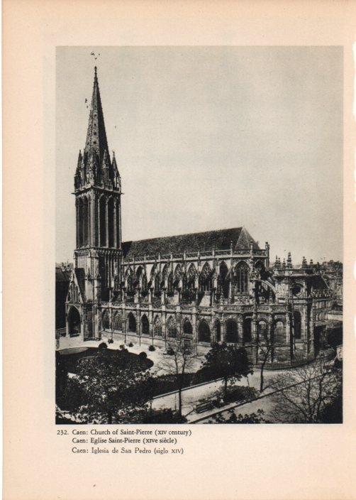 LAMINA V14827: Iglesia de San Pedro en Caen
