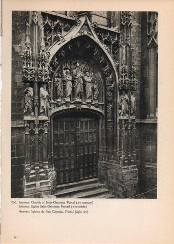 LAMINA V14841: Portal de la iglesia de San German en Amiens