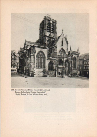 LAMINA V14839: Iglesia de San Vicente en Ruan