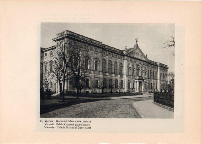 LAMINA V14734: Palacio Krasinski en Varsovia, Polonia