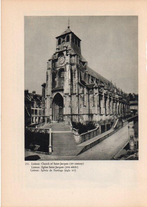LAMINA V14834: Iglesia de Santiago en Lisieux, Francia