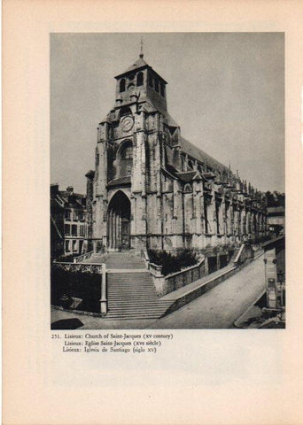 LAMINA V14834: Iglesia de Santiago en Lisieux, Francia