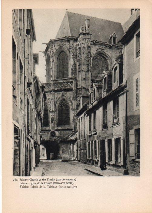 LAMINA V14832: Iglesia de la Trinidad en Falaise, Francia