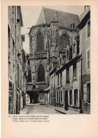 LAMINA V14832: Iglesia de la Trinidad en Falaise, Francia