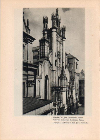 LAMINA V14731: Catedral de San Juan en Varsovia, Polonia