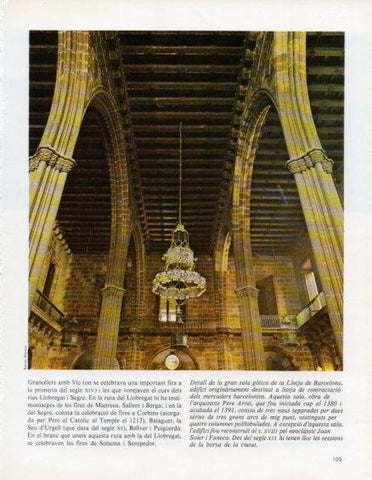 LAMINA V14631: Sala gotica de la Llotja de Barcelona