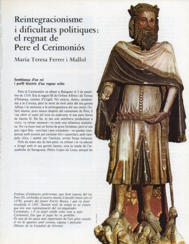 LAMINA V14615: Estatua d'alabastre del rei Pere III