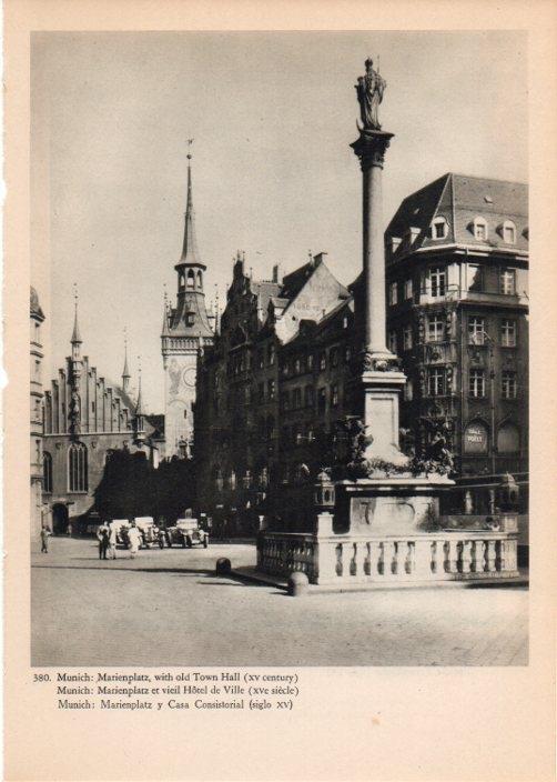 LAMINA V14884: Marienplatz y Casa Consistorial en Munich