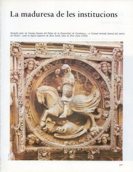 LAMINA V14697: Medallo equestre de Sant Jordi, Palau de la Generalitat