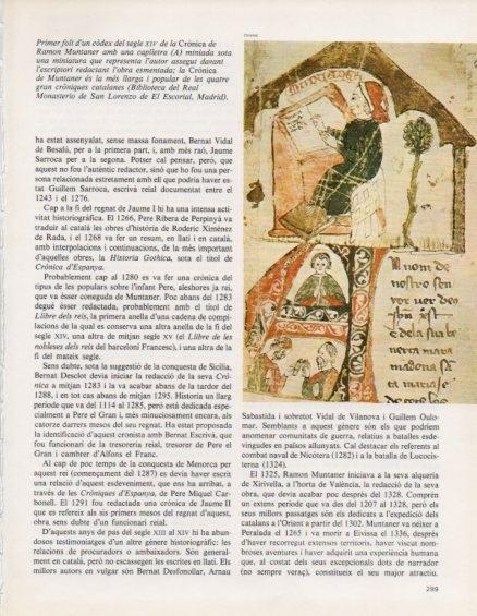 LAMINA V14728: Cronica de Ramon Muntaner codex del segle XIV